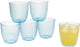 Bormioli Rocco Gerimport Bicchieri Acqua Bicchieri Vivace Blu - 6x Pezzi - Blu - 290 ml