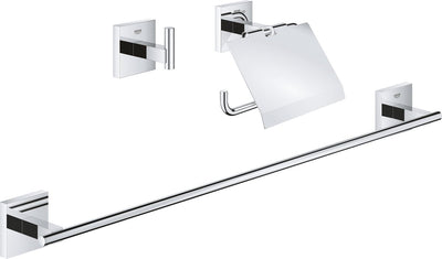 Grohe start cube juego de accesorios 3 en 1 - cromo 41124000