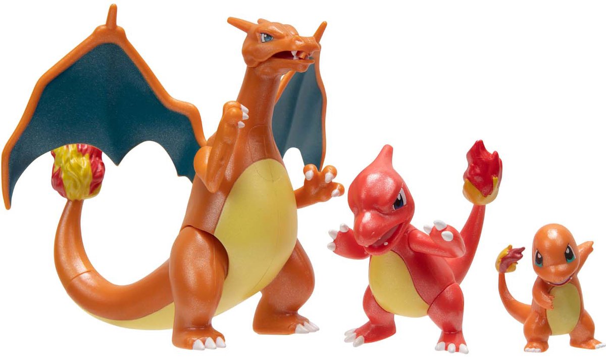 Jazwares Pokémon Evolution Multipacks Figura - Charmander, Charmeleon Charizard