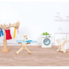 Accesorios para el espacio de cera de Poppenhuis de madera Goki