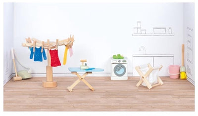 Accesorios para el espacio de cera de Poppenhuis de madera Goki