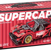 Set di costruzioni per auto sportiva pull back - 488 pz.