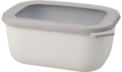Mepal - multi bowl cirqula food storage box - 1500 ml - rectangular - nordic white