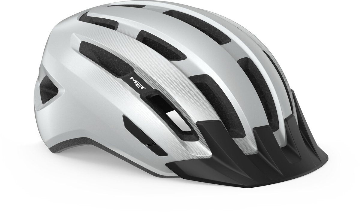 With downtown mips bicycle helmet men women - bicycle helmet racing bike adults - e-bike - trekking - size m l (58-61cm) - white glossy (white)