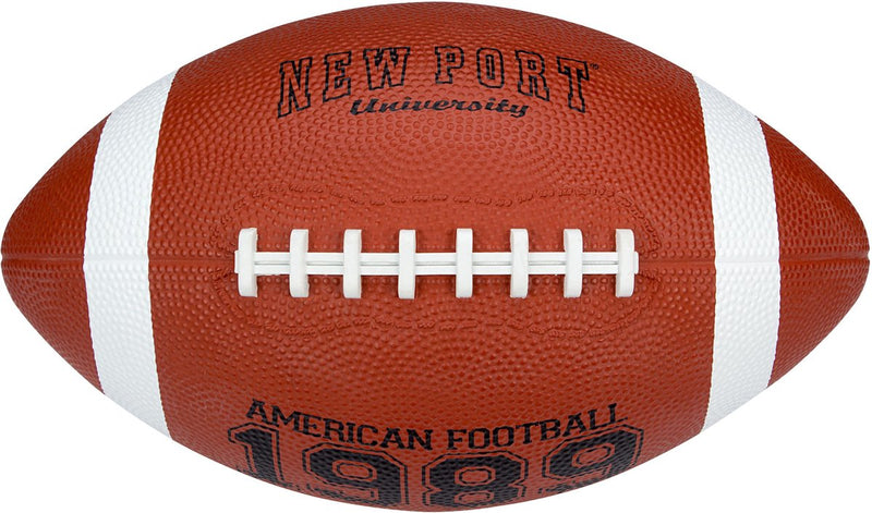 New port american football - large - bruin zwart wit
