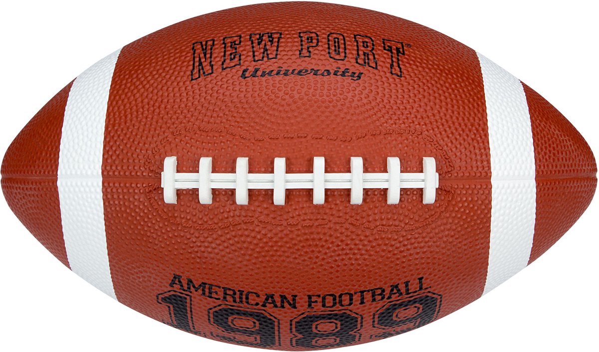 Fútbol americano New Port - grande - marrón negro blanco
