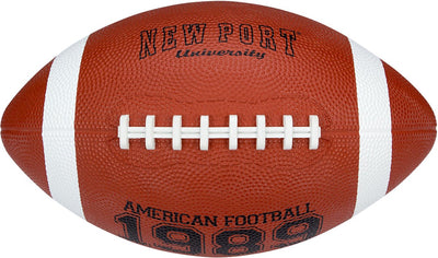 New port american football - large - bruin zwart wit