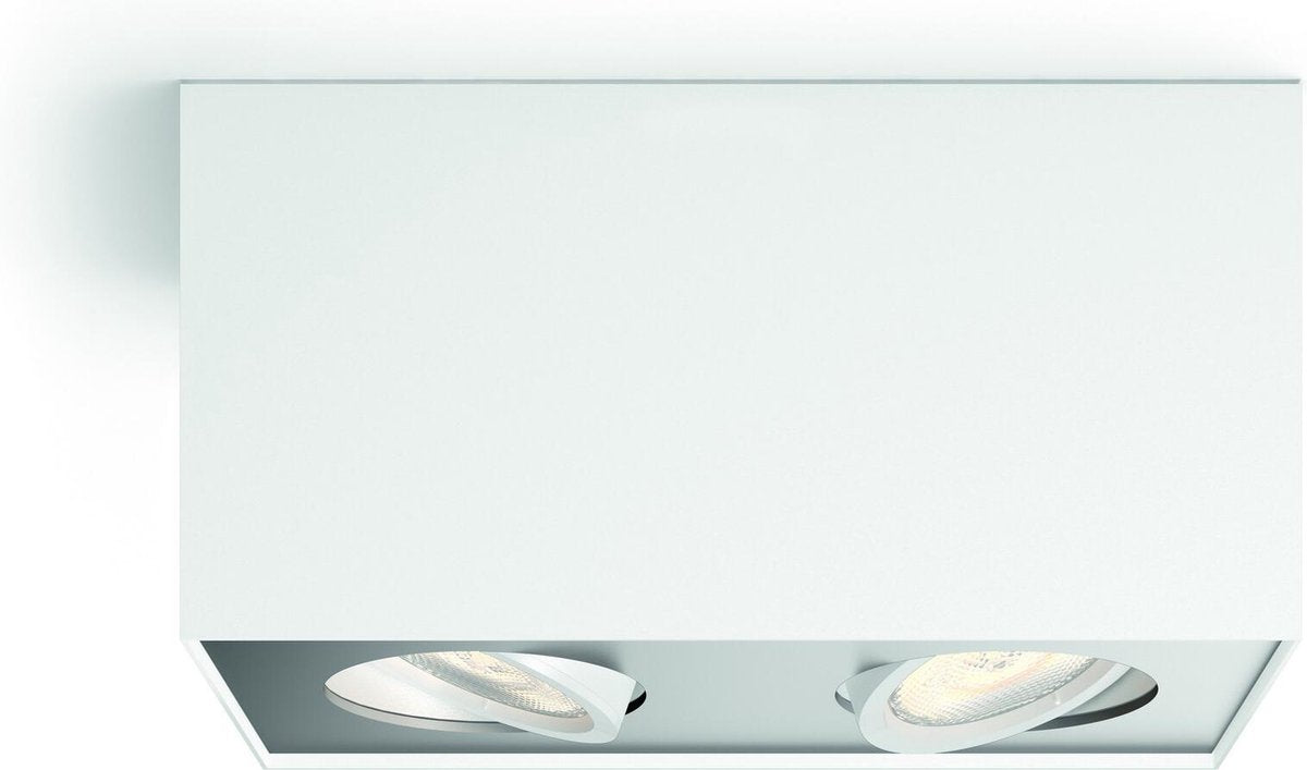 Philips Foco LED Philips Box de superficie - 2 luces - blanco