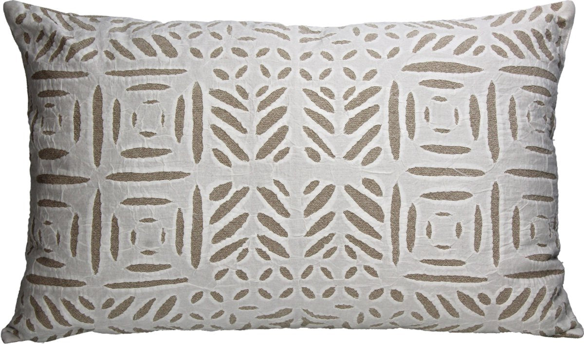 Cuscino collezione HD cotone avorio 60x40cm