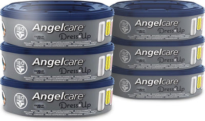 Angelcare refill diaper bucket baby - octagonal refill cassettes - for dress up - 6 pieces