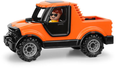 Carretilla elevadora de juguete Lena: camionetas de colores para niños.
