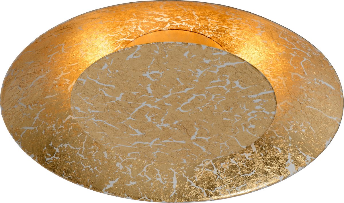 Lucide foskal - lampada da soffitto (plafoniera) - ø 21,5 cm - led - 1x6w 2700k - ottone