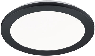 Rl live your light reality camillus - lampada da soffitto - bagno - nero - dimmerabile - 26 cm