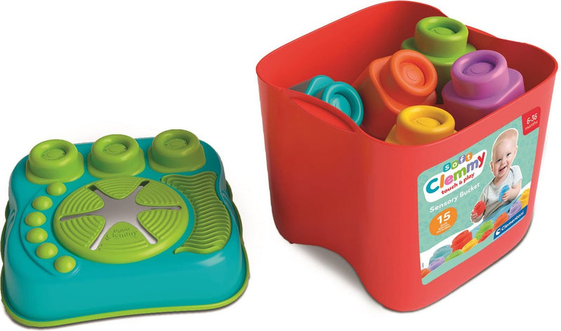 Secchio sensoriale Clementoni baby clemmy con blocchi