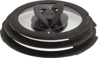 Coperchio in vetro Tefal ingenio - set 3 pezzi - ø 16 18 20 cm - impilabile - adatto per pentole ingenio