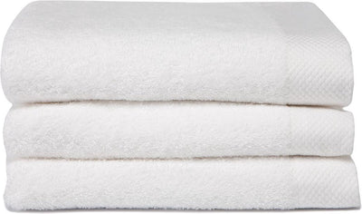Asciugamano da bagno Seahorse Pure - set da 3 - cotone - super morbido - spugna - 60x110 cm - bianco