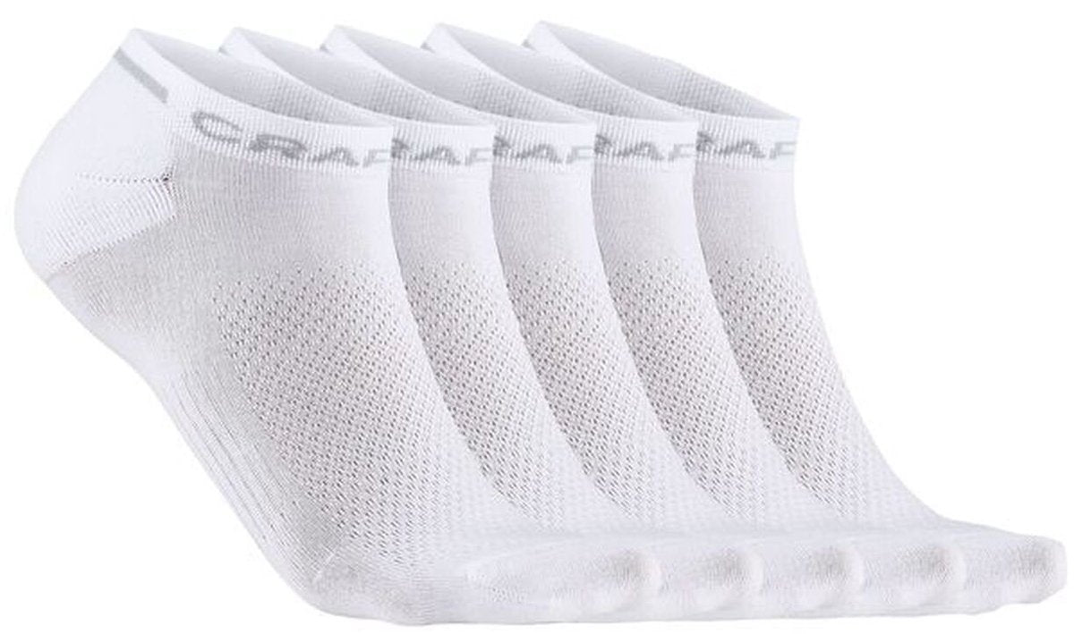 Craft active shaftless sock 5-pack unisex sportsokken - wit