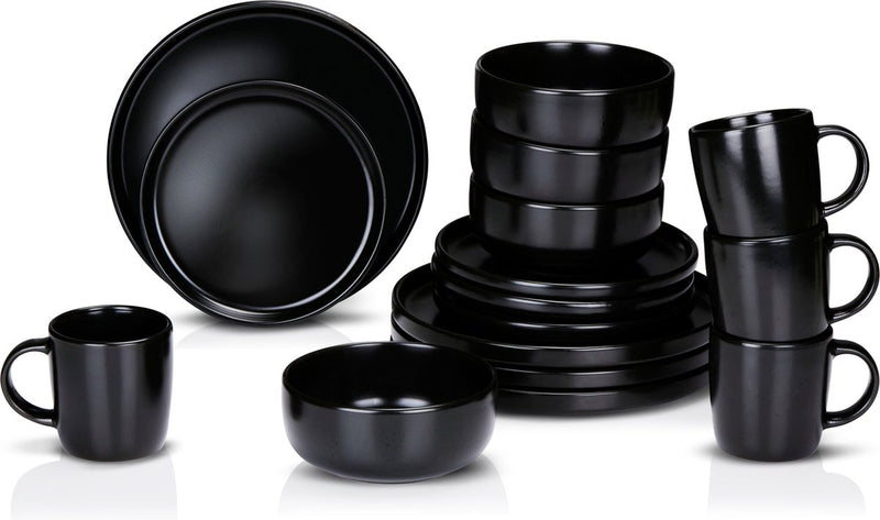 Servizio tavola Alpina 16 pezzi ø26,5cm nero