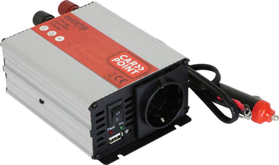 Carpoint inverter 150w – 12v to 230v – USB 2.1a – compact – secured