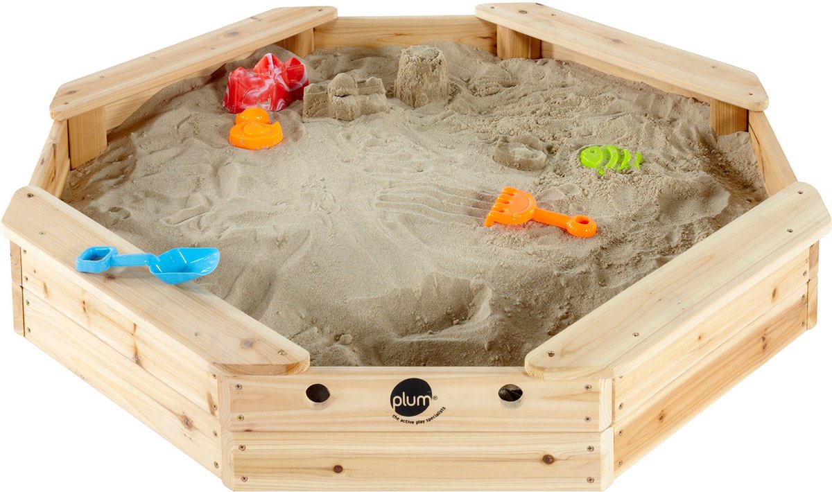 Plum treasure beach houten zandbak - 116 x 116 cm