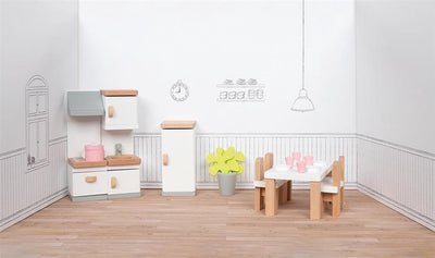 Cucina per mobili per burattini in legno Goki, 20dlg.
