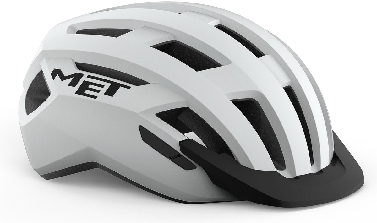 Met allroad fietshelm mannen vrouwen – fietshelm volwassenen – maat s (52-56cm) – white