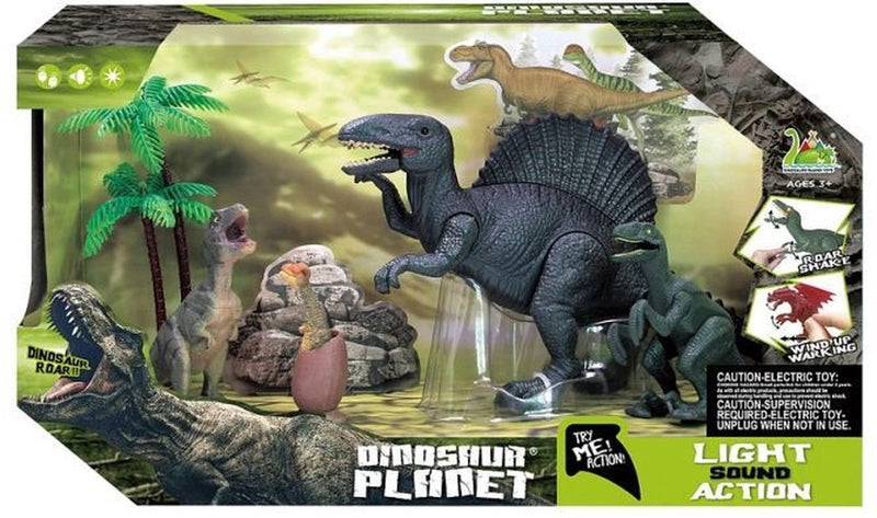 Set da gioco con dinosauri Amuuso.