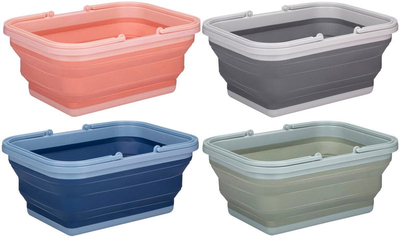Cesta de almacenamiento Alpina con asa plegable