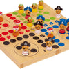 Isola pirata Ludo in legno di piccoli piedi