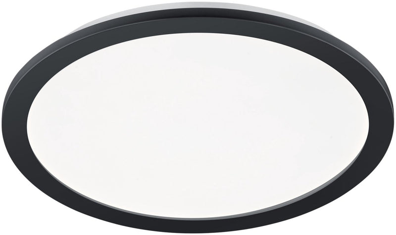 Rl live your light reality camillus - plafondlamp - badkamer - zwart - d40 cm - stappendim