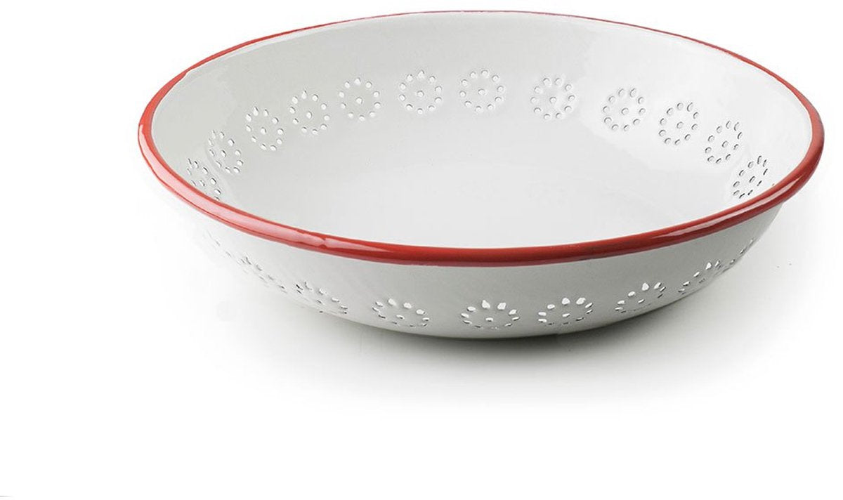Ibili vintage fruitschaal uit bordeaux 26 cm transparant