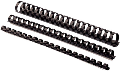 Pack 50 canutillos negro 5348504 compañeros plástico a4 25mm