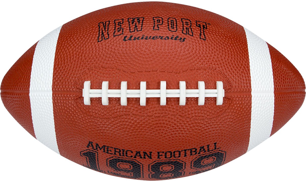 New port american football - medium - bruin - rubber butyl - ca. 26 cm