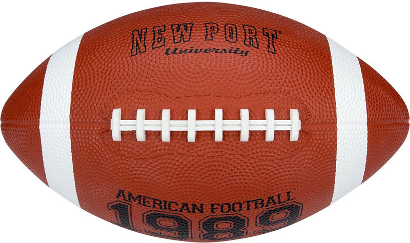 Fútbol americano New Port - mediano - marrón - caucho butílico - aprox. 26cm