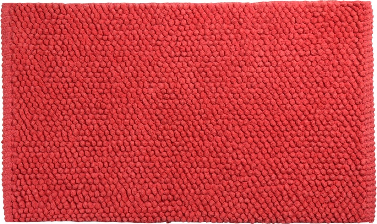 Tappetino da bagno Differnz popcorn 50x80 cm corallo