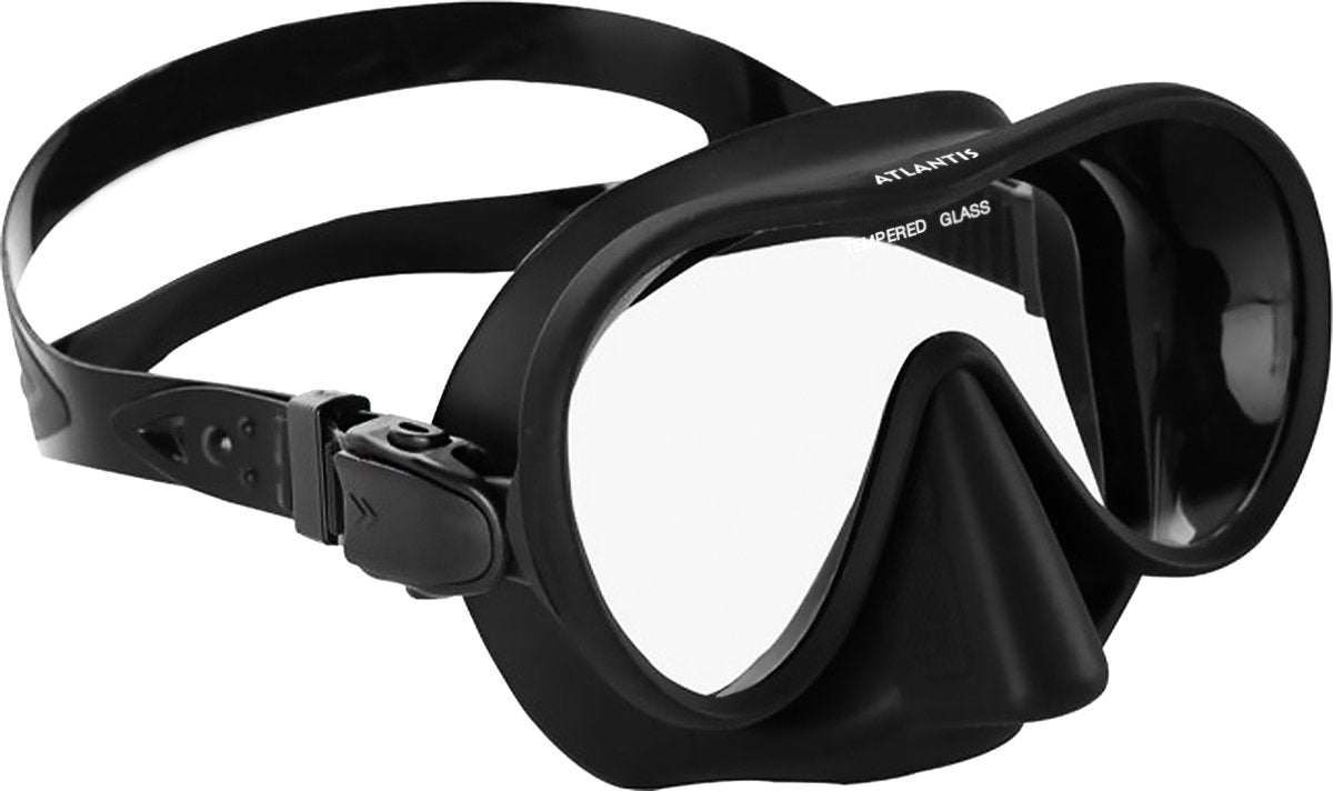 Atlantis panama - gafas de natación - gafas de buceo - máscara de snorkel - adultos - negro