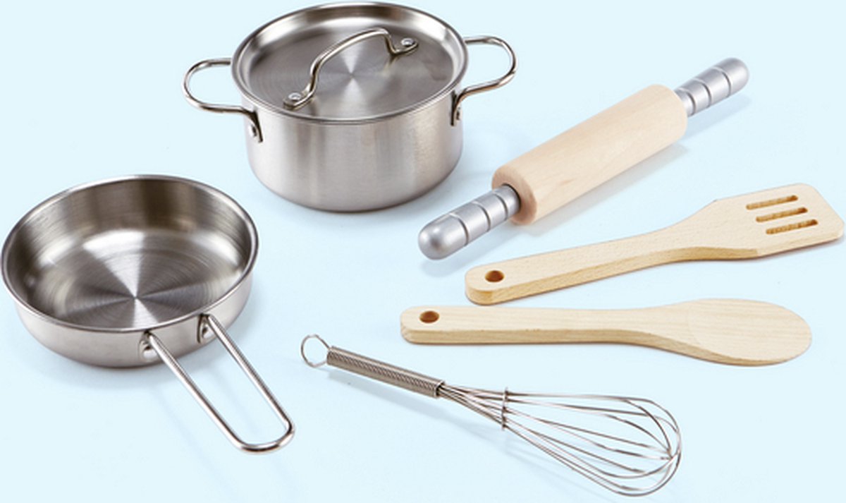 Juego de cocina de juguete de madera Hape
