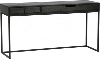 Scrivania in legno silas - frassino - blacknight - 75x140x44