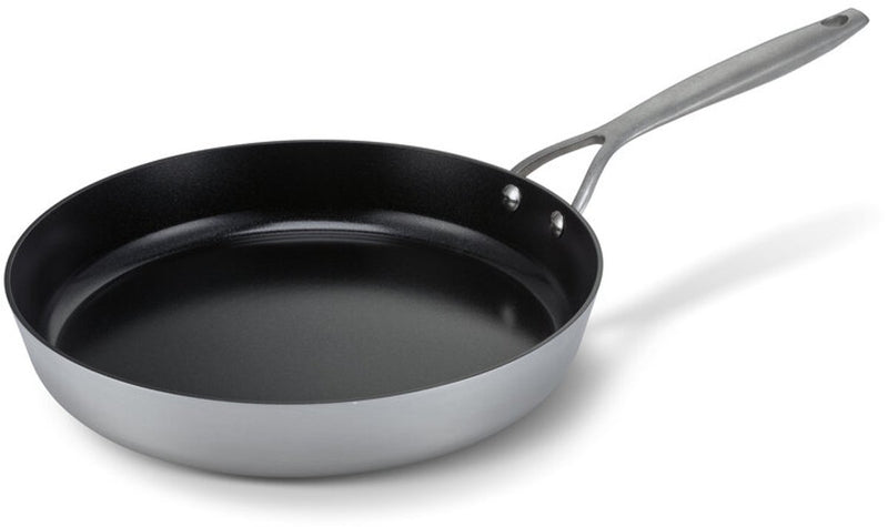 Brabantia sartén al atardecer ø 28cm - 100% libre de pfas - revestimiento antiadherente cerámico - sartén de inducción - apta para lavavajillas y horno - gris