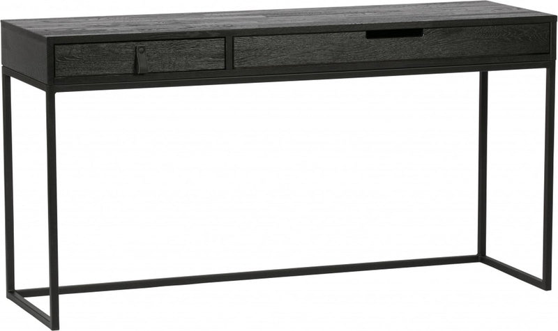Escritorio de madera silas - fresno - blacknight - 75x140x44