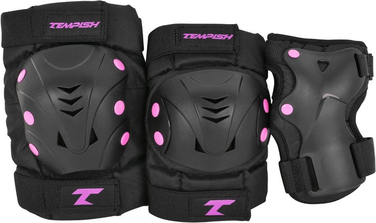Tempish – taky – skatebescherming – 3-pack – volwassenen – roze – complete set voor skaten – maat l