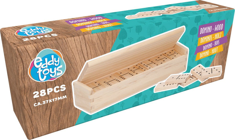Eddy toys naturel houten domino