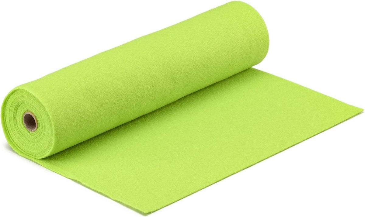 Vaessen creative vilt op rol - felgroen - 1 mm - 45 cm x 5 m