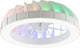 Brilliant fanora - plafondventilator - met verlichting - led 30w - 2700k-6500k - dimbaar - wit - zeer stil