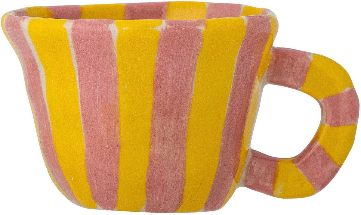 Bloomingville mini tazza nini in terracotta rosa giallo - 110 ml