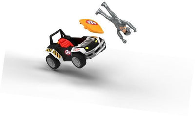 Bandai - stuntman stu - crash buggy - giocattolo acrobatico - personaggio acrobatico incluso - gioco crash con veicolo a fondo apribile - giocattoli per bambini dai 4 anni in su - coss8373