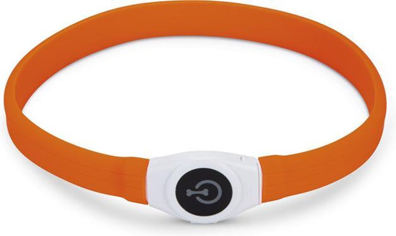 Beeztees equipo de seguridad Glowy - collar para perros - naranja - 65x2,5 cm