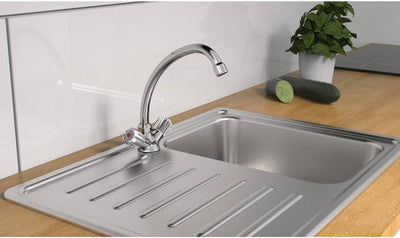 Schütte schütte washbasin miscelato a due buttons brillante cromo -colorato