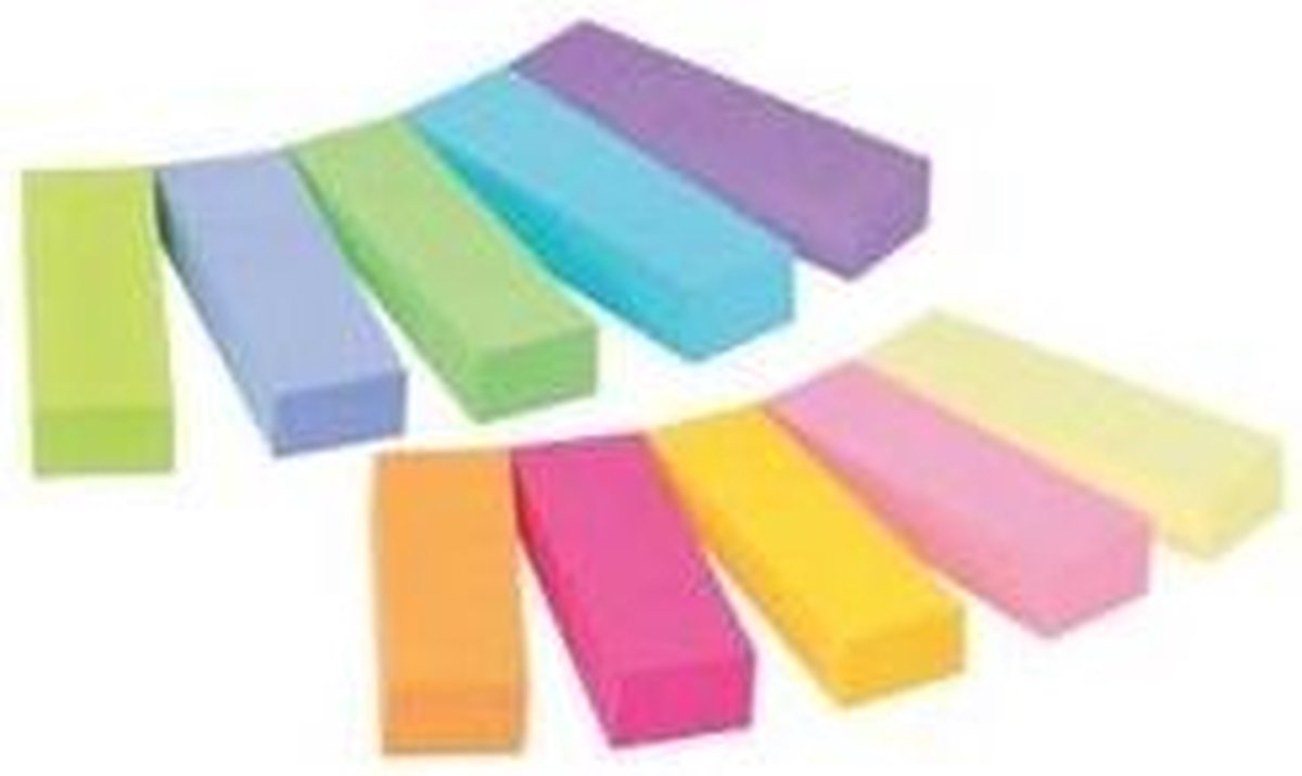 Indexes post-it 670-10ab papel15x50mm autoadhesivos surtidos 500 piezas