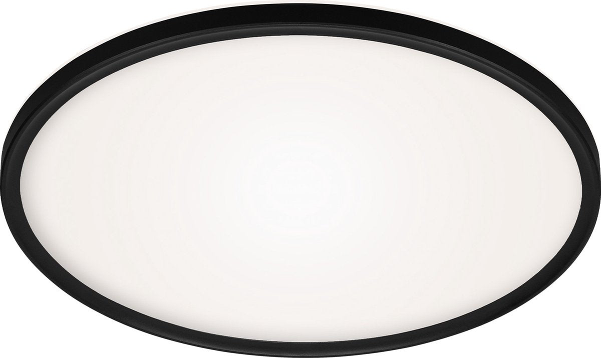 Briloner slim - Plafoniera LED - lampada da soffitto con retroilluminazione - 22 watt - 3000 lumen - 4000 Kelvin - bianco-nero